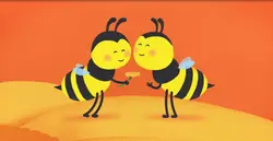 Buzzing bee BFFs