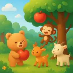 Baby Story Time: Little Bear and His Red Apples🍎