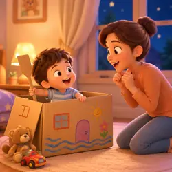 Bedtime Stories: Mom, the Cardboard Box is Fun📦