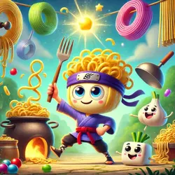 Bedtime Stories: Ninja Noodles and the Quest for the Golden Spork🥷