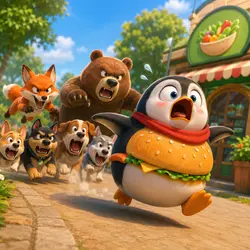 Bedtime Stories: Rudolph Becomes a Huge Burger🍔