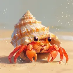 Goodnight, Little Hermit Crab Who Found a Home🐚
