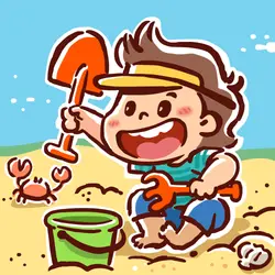 Mom’s Precious Child: Mom, I Dug in the Sand Today🏖