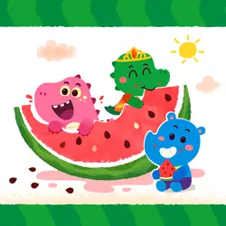 Spotty Dinosaur's Cake Shop 24: Would You Like Some Watermelon🍉