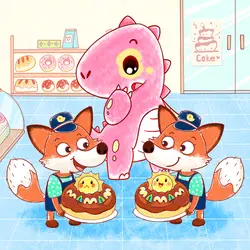 Spotty Dinosaur’s Cake Shop 9: The Fox Twins👥