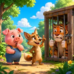 The Tiger, the Pig and the Jackal丨Aesop's Fables from Every Land