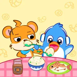 Whiskers and Rudolph’s Feeding Experience😅丨Stories about Good Habits丨Learning to Eat🍽️