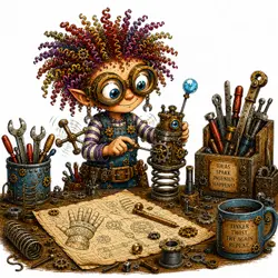 Sparky Flarkbottom and the Snore Buster 3000 - Working together to solve problems