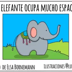 Un elefante ocupa mucho espacio, Cuento infantil de Elsa Bornemann