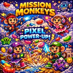 🐒🎮 Mission Monkeys: Pixel Power-Up