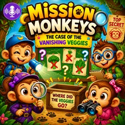  🐒🥦 Mission Monkeys: The Case of the Vanishing Veggies 