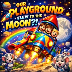 🚀🌙 Our Playground Accidentally Flew to the Moon! 🌙🚀