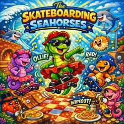 🌊🛹 The Skateboarding Seahorses 🌊🛹     