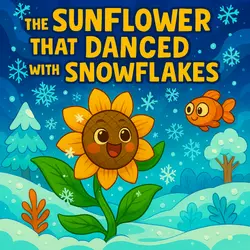 The Sunflower That Danced with Snowflakes