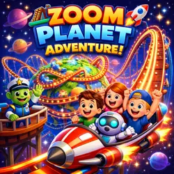 🎢🚀 Zoom Planet: The Rocket Roller Coaster Adventure! 🎢🚀