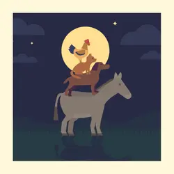 Celebrate Friendship with this Classic Grimm's Fable - Storytelling Podcast for Kids - The Bremen Town Musicians:E58