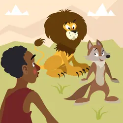 Learn How Lion Learns a Lesson about the Perils of a Broken Promise-Storytelling Podcast for Kids-Jabu and the Lion:E185