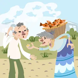 Mo Nyo and the Fish Seller-Storytelling Podcast for Kids:E367