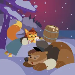 The Fox, the Bear, and the Christmas Butter-Storytelling Podcast for Kids:E292