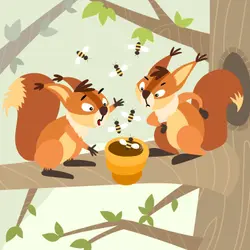 The Squirrels and the Bees-Storytelling Podcast for Kids:E361