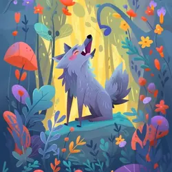 Step 129: Little Chubby Wolf Loves to Sing丨Friendship Through Music