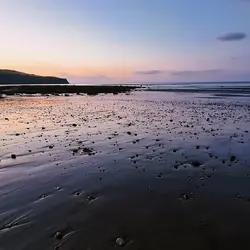 287 Dusk on Boggle Hole beach - North Yorkshire coast