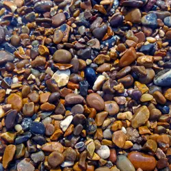 Champagne shingle on Felixstowe beach