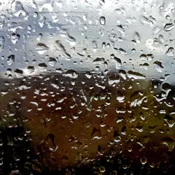 Night rain falls on a Peak District moorside