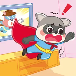 Little Raccoon, the TV Show Lover P1丨Safety Sheriff Labrador👮
