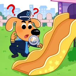 Papa Elephant and the Slide🛝丨Safety Sheriff Labrador👮