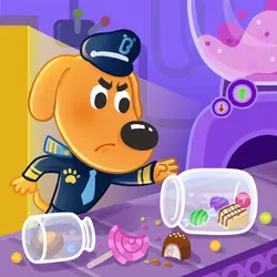 Safety Sheriff Labrador👮: Dark Shadow in the Candy Factory🍭