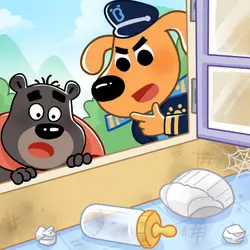 The Baby Panda Wrapped in a Blanket (P1)丨Safety Sheriff Labrador👮