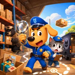 The Fake Courier Van丨Safety Sheriff Labrador👮