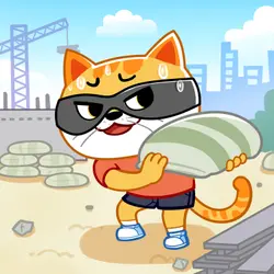 The Meow Meow Boys' Sandcastle (1)🏰丨Safety Sheriff Labrador👮