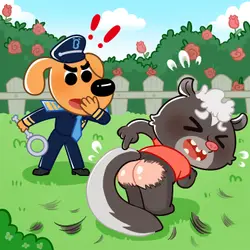 The Mysterious Dark Figure in the Rosebush (P1)丨Safety Sheriff Labrador👮