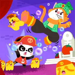 Pirate Miumiu's Giant Hamburger E3: Fight Against A Big Leopard Cat 🐆