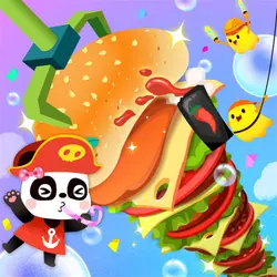 Pirate Miumiu's Giant Hamburger E8: Final Success! Our Pirate Hamburger!🍔