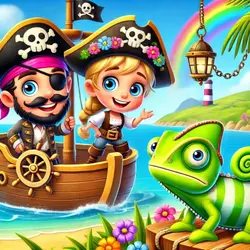 Super Pirates: Help Magic Chameleon🦎