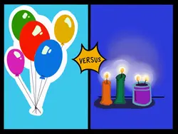 Balloons vs Candles