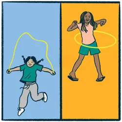 Jump rope vs. Hula hoop: an energetic debate