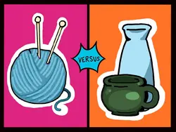 Knitting vs Pottery