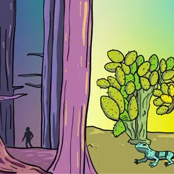 Redwood Tree vs. Prickly Pear Cactus