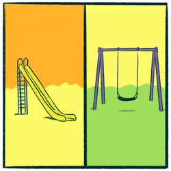 Slides vs. Swings: a playground debate