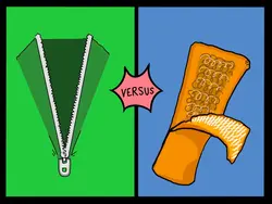 Zippers vs Velcro