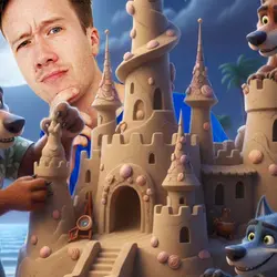 Werewolves Love Making Sandcastles