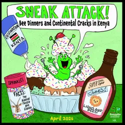 April’s Sneak Attack!!!  Bee Dinners and Continental Cracks in Kenya (Season 5 Premiere)