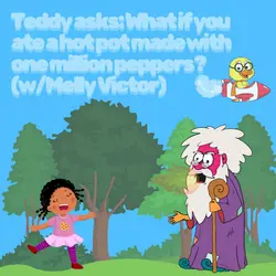312. Teddy asks: What if you ate a hot pot with 1,000,000 peppers? (w/ Melly Victor)