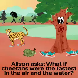 369. Alison asks: What if cheetahs were the fastest in the air and the water?