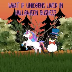 98. Sloan asks: What if unicorns lived in Halloween bushes?