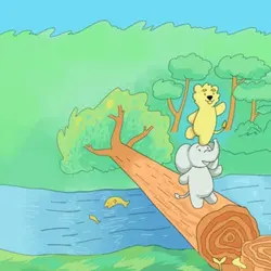 Maya asks: What if a lion and an elephant got some spaghetti? (w/M. Dorsett)